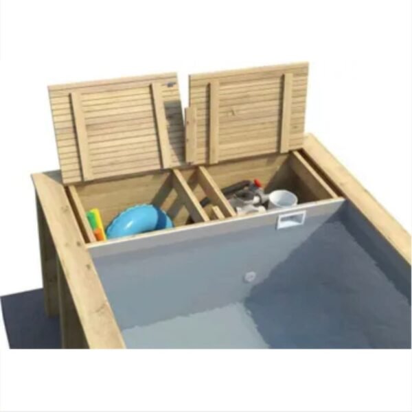 Piscine hors-sol , bois Pool'n box BWT MYPOOL ,rectangulaire x L 6.1 x l 2.37 x H – Image 1