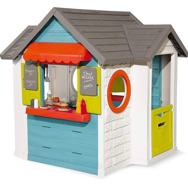 Smoby - Maison Chef House - Cabane de Jardin Enfant - Cuisine et Marchande - Coloré - 810403 – Image 2