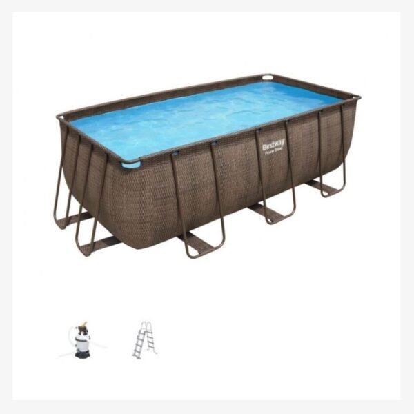 Piscine de jardin Power Steel™ rectangulaire de Bestwa – Image 1