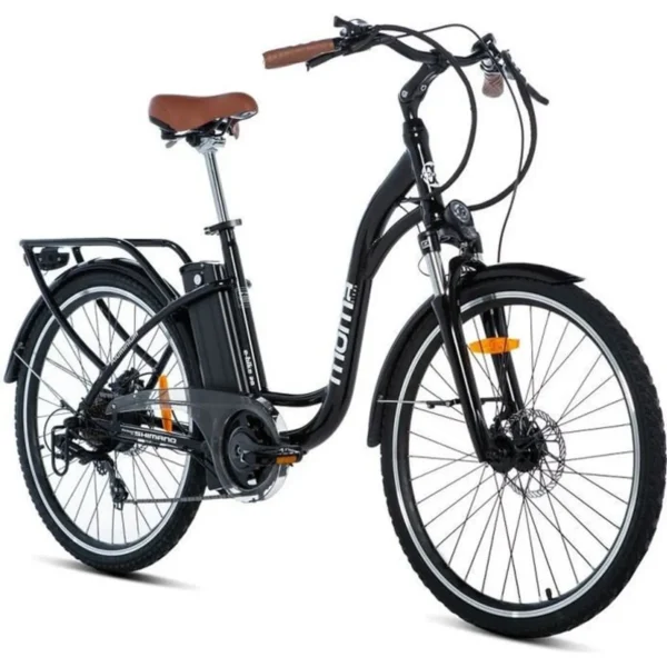 MOMA BIKES - Vélo électrique VAE de ville - 28.2" - SHIMANO - 7 Vitesses - Freins disques hydrau - Batterie Ion Lit - 36V - 16Ah – Image 1