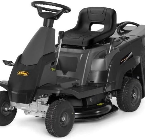 Tondeuse Alpina AT2 66 QA Tracteurs de Jardin – Moteur STIGA 224 CC, 3 Modes de Coupe, 5 hauteurs de Coupe, collecteur d’herbe 150L, siège et Direction ergonomiques – Image 1